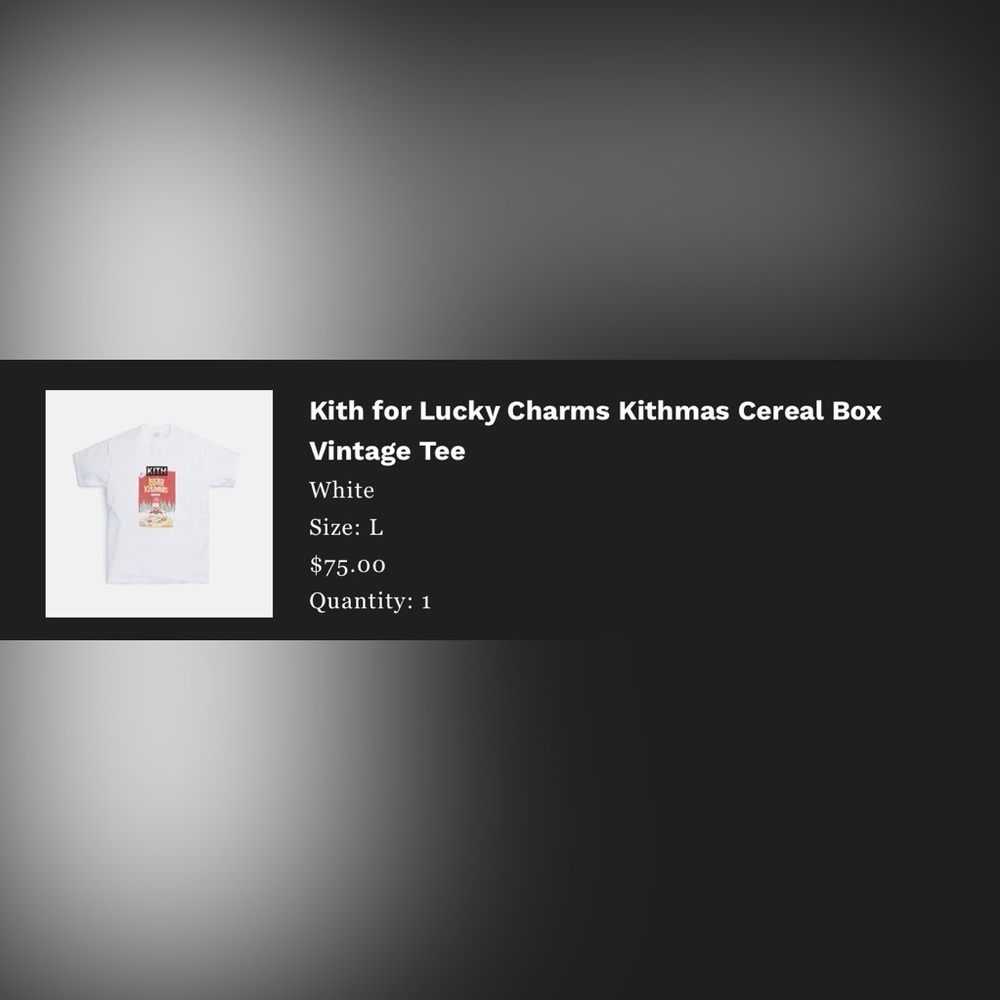 Kith x Lucky Charms “Kithmas” White T-Shirt with Lucky Kithmas Graphic - Picture 6 of 6
